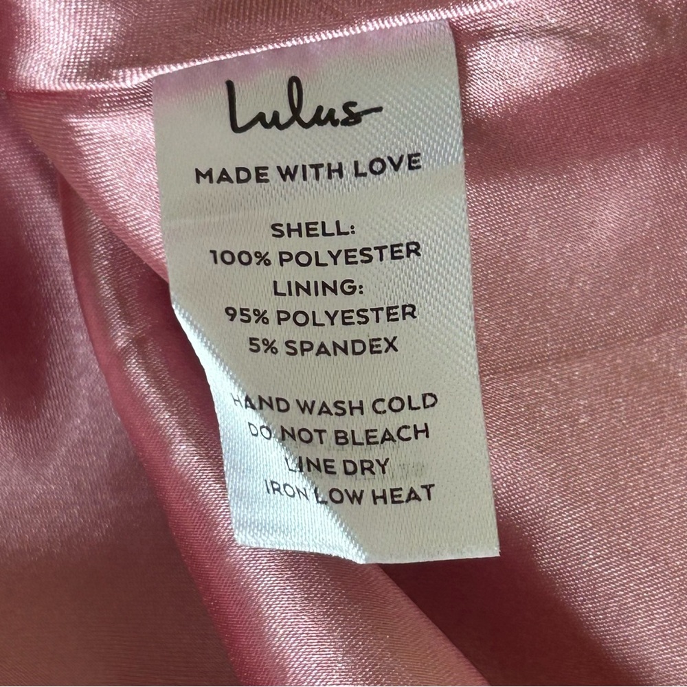 NWT Lulus Strapless Gowning Around Floral Maxi Dress Pink Gold Women’s Large - Picture 14 of 14